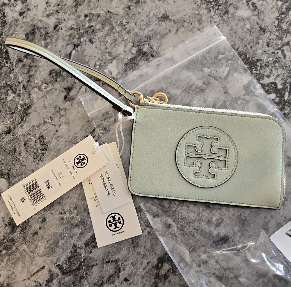 Tory Burch Ella Bio Zip Card Case Wallet